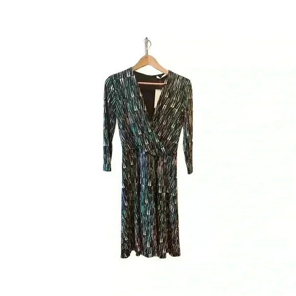 HUGO BOSS A Line Green/Black/White Dress - Picture 6 of 15